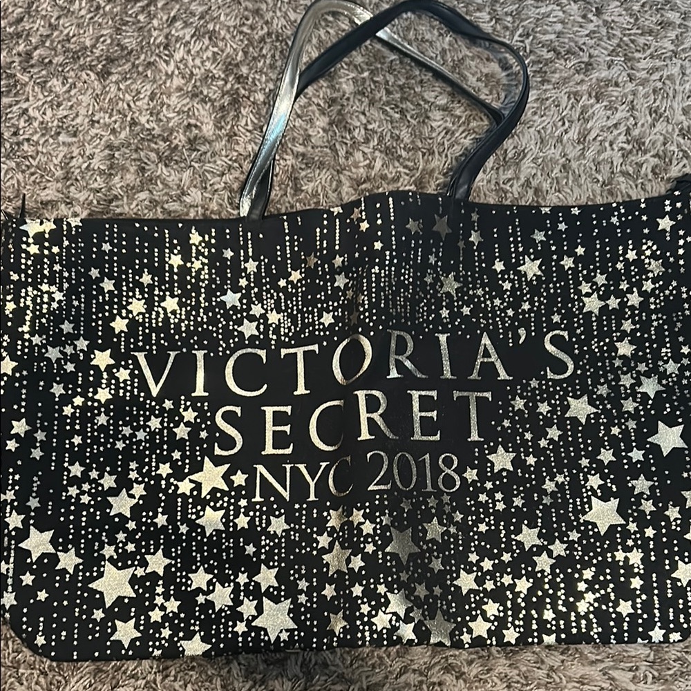 Victoria's Secret Black and Gold Glamorous Tote